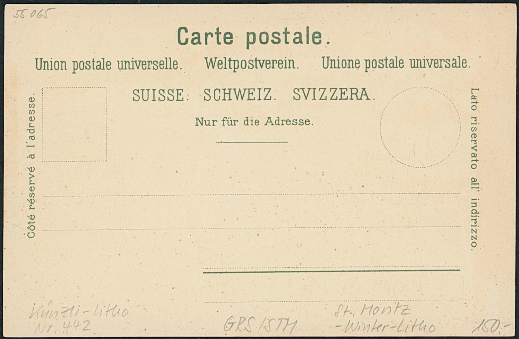 Cartoline postali: GRS St. Moritz - Winter Litho – Nuovo (secondo la descrizione) da Schindellegi venduto da leecollect 1