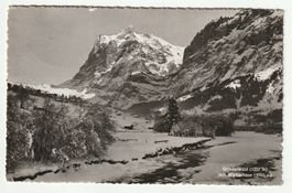 1948, Grindelwald, Blick auf Wetterhorn, Bern