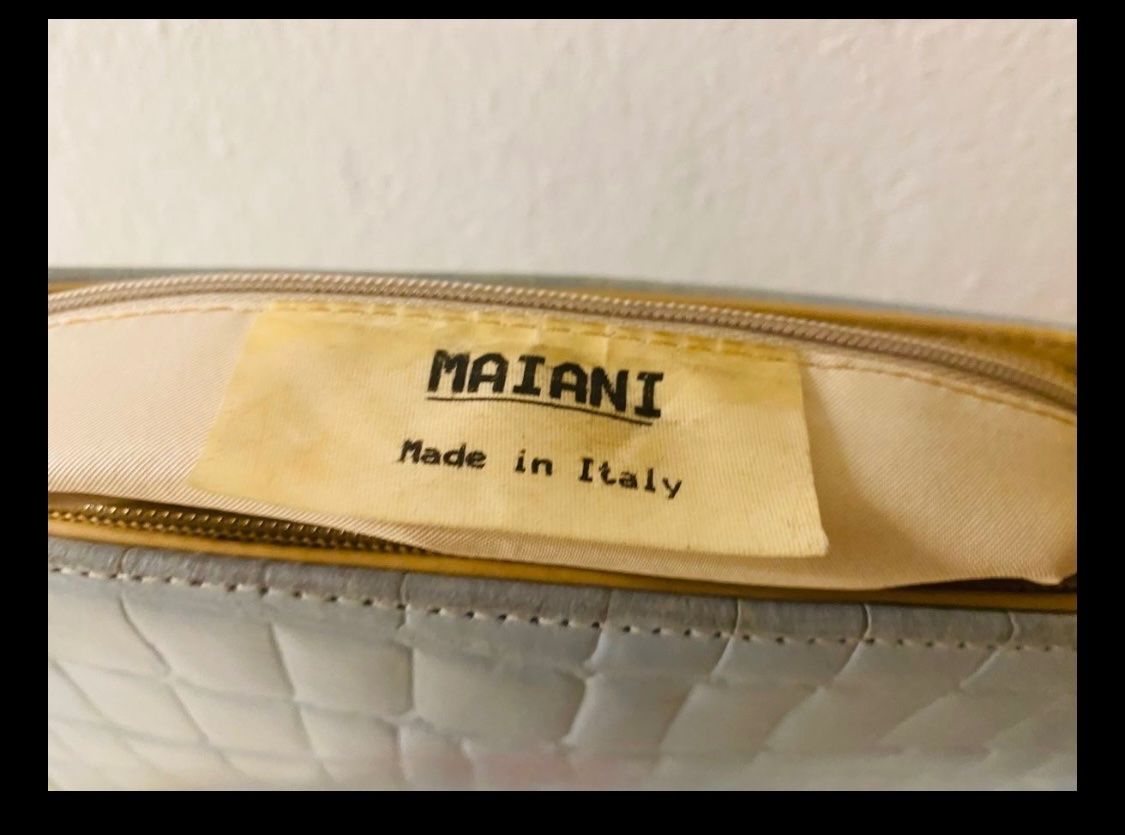 Borse da donna: MAIANI Ledertasche, echt Leder, blau, Vintage – Usato da Hergiswil NW venduto da sbrodego 3