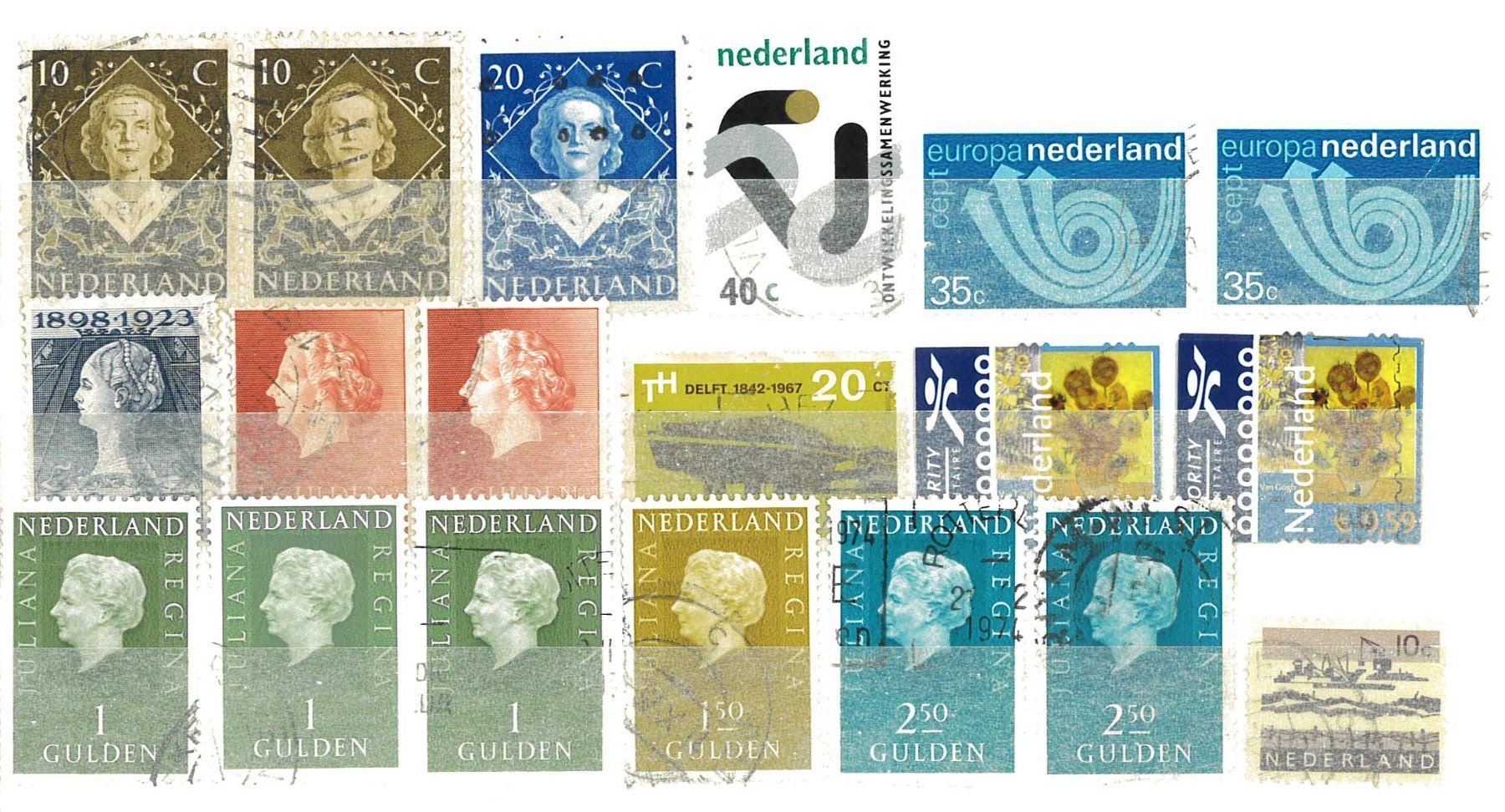 Tutti i francobolli: Schönes Lot Briefmarken Niederlande Nr. 1 – Usato da Fahrwangen venduto da Venez