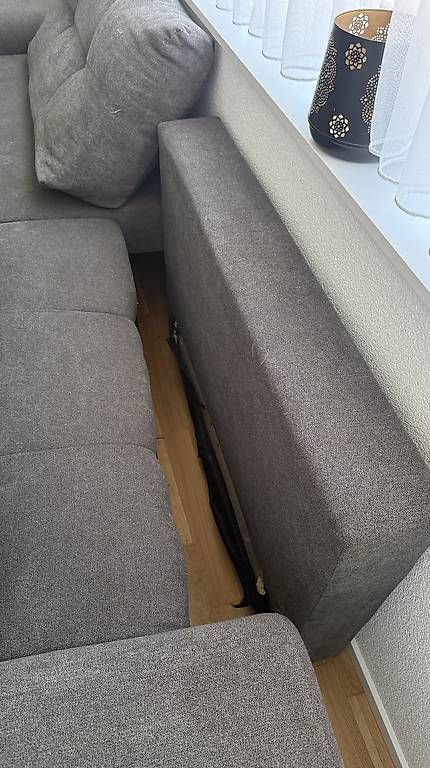 Sofas: Graues Ecksofa mit Schlaffunktion & Stauraum – D'occasion à Aarburg par jane2d 2