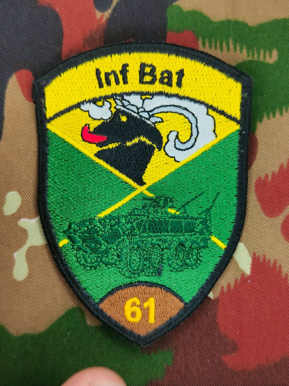 Schweizer Armee Placchette & Badge: Verbandsabzeichen Inf Bat 61 Kp 2 – Usato da Bauma venduto da SwissMilitaria