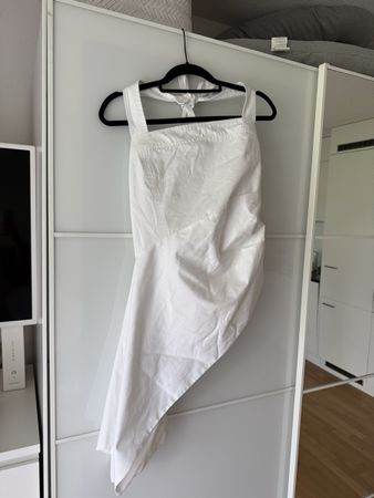 Zara Sommer Top Weiss Gr. L 🍋 Asymmetrisch-Schnitt ✨