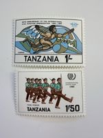 Tansania Briefmarken 1984 Ikarus 1985 Young Pioneers