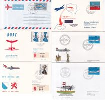42 Stk. CH Flugpost Briefe ab 1963, Swissair etc.