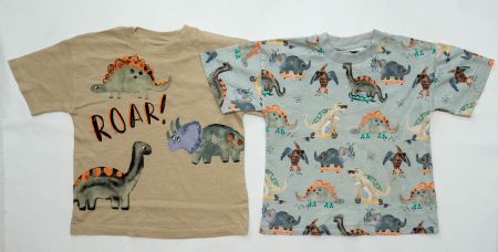 2x NEXT T-shirt mit Dinosaurier - Gr.92/98