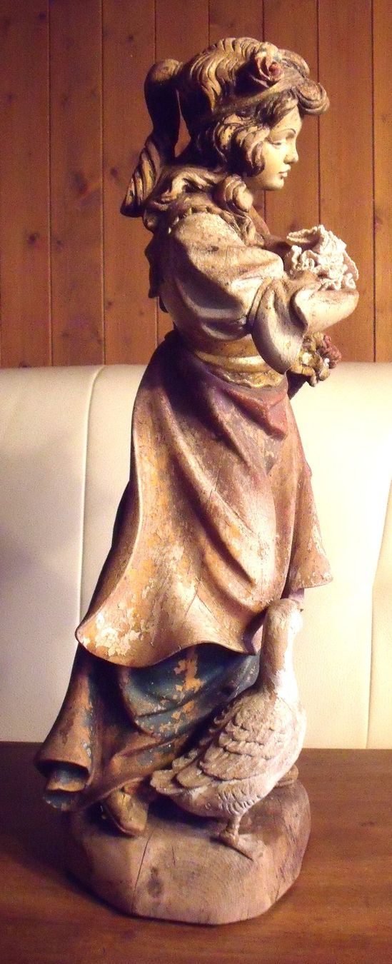 Statuette: GÄNSEMARIE AUS DEM TIROL – Usato da Neuenegg venduto da Holzli2 3