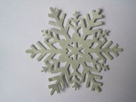 Stanz-Papier Motiv Schneefl. grau 12Stk.