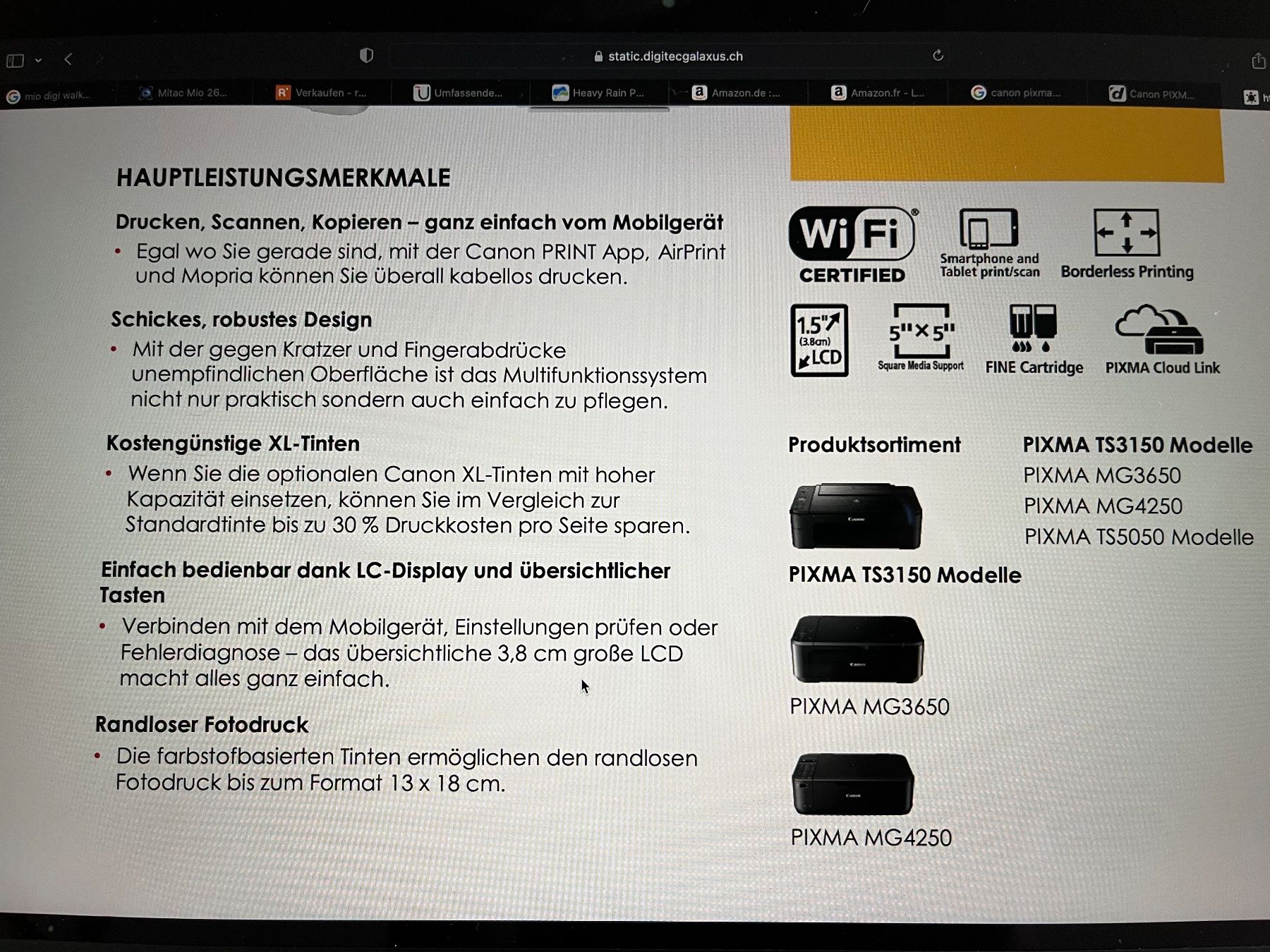 Canon Drucker: Canon PIXMA TS3151 – Gebraucht aus Zürich von Gurkis 7