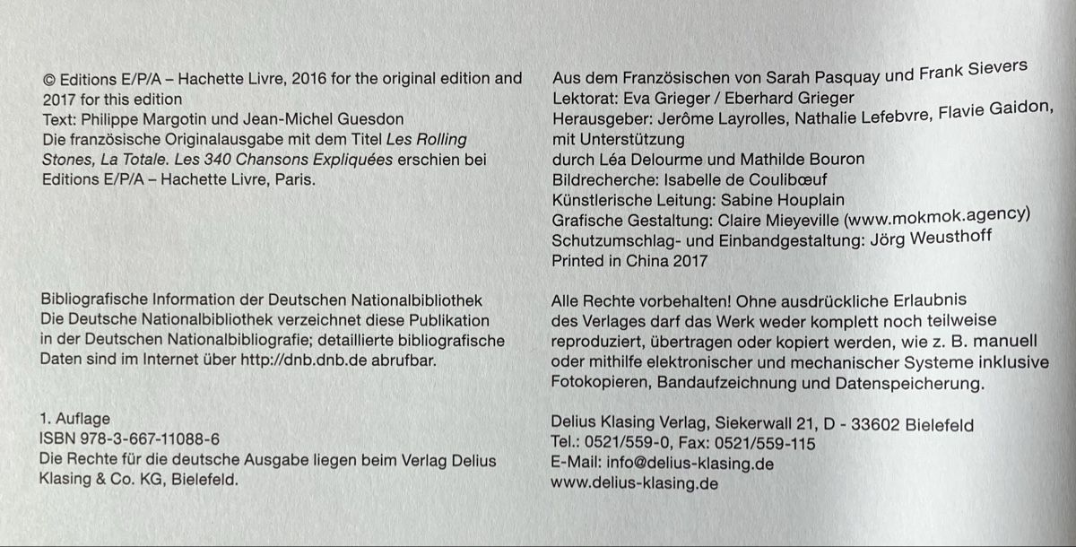 Libri: Rolling Stones - alle Songs – Usato da Witterswil venduto da Abaier 1