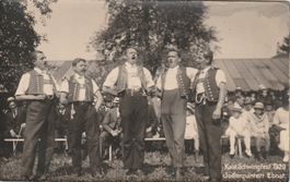 Echtfotokarte Jodlerquintett Ebnat