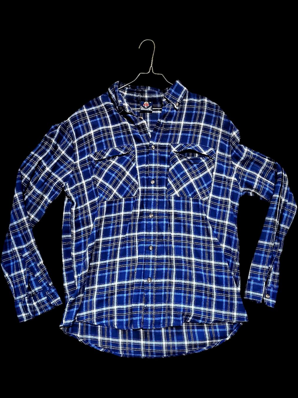 Camicie: Canada Highway Blaues Kariertes Flanell Button-Down Hemd - – Usato da Zug venduto da vinokilo 1