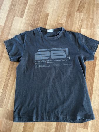 TVE Silvesterlauf T-Shirt, Gr.  M, Grau einf. Brustweite 49c
