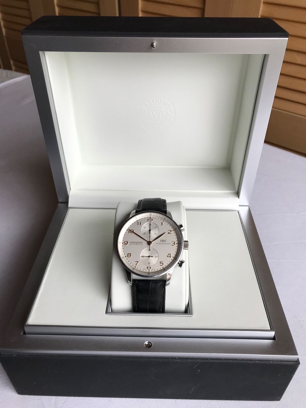 IWC Orologi: IWC Portugieser Chronograph – Usato da Ellikon an der Thur venduto da Hechtli