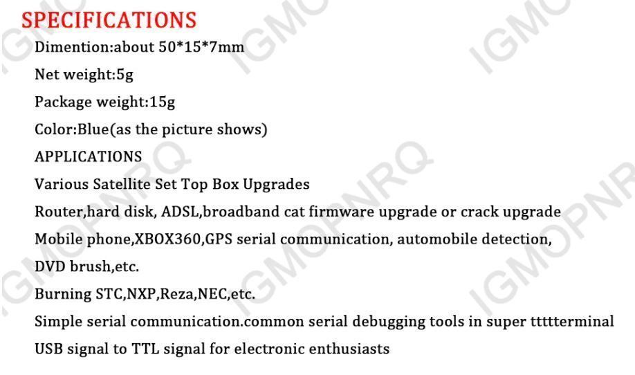 Composants électroniques: USB-zu-UART-Modul TTL 5-polig, Module USB vers UART TTL 5 pô – Neuf avec emballage d'origine à Delemont par Superchoice 4