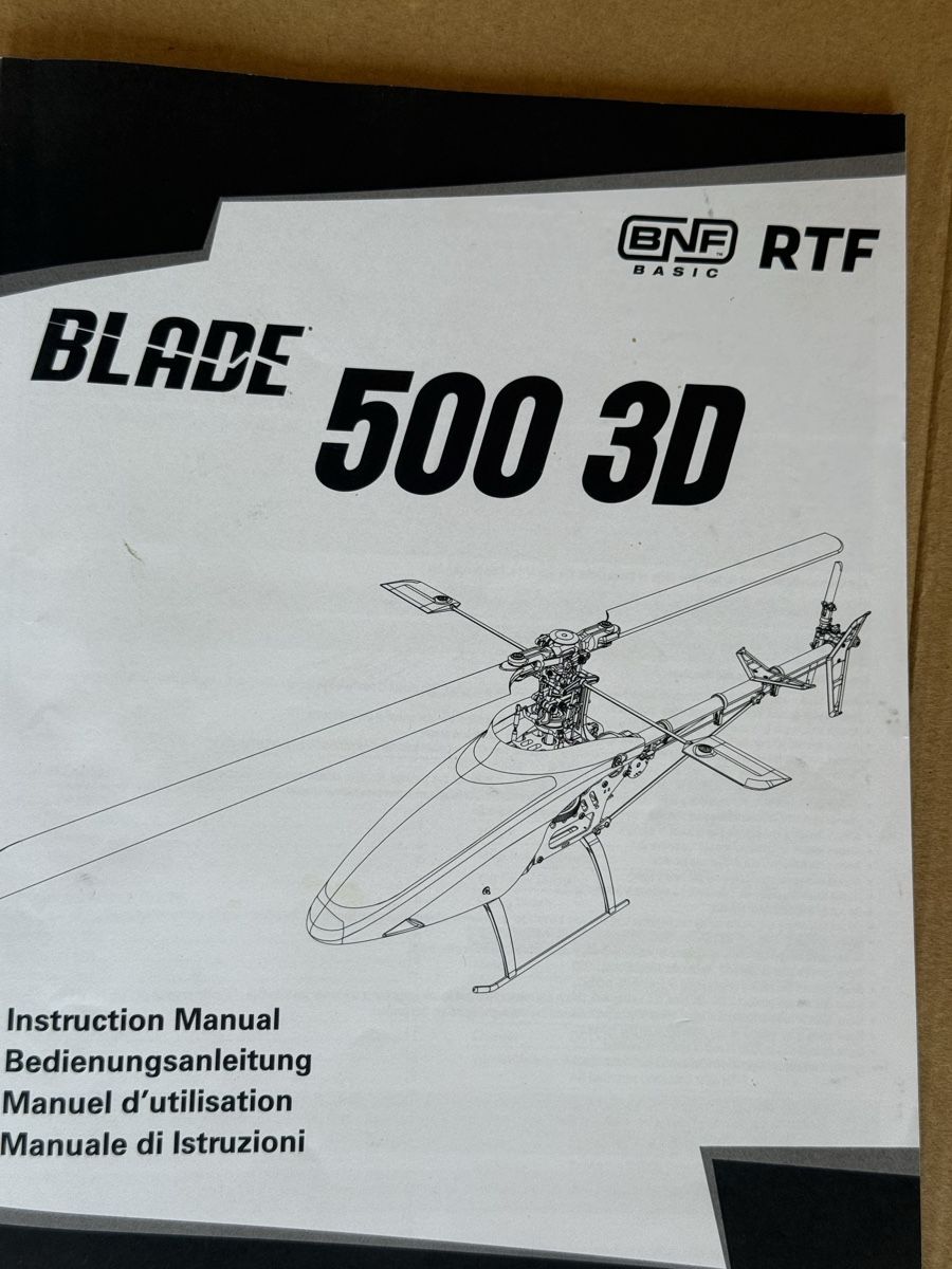 Blade Modellismo RC: Hélicoptère Blade 500 3D, presque neuf, avec pièces! – Usato da Muentschemier venduto da Soleil456 2