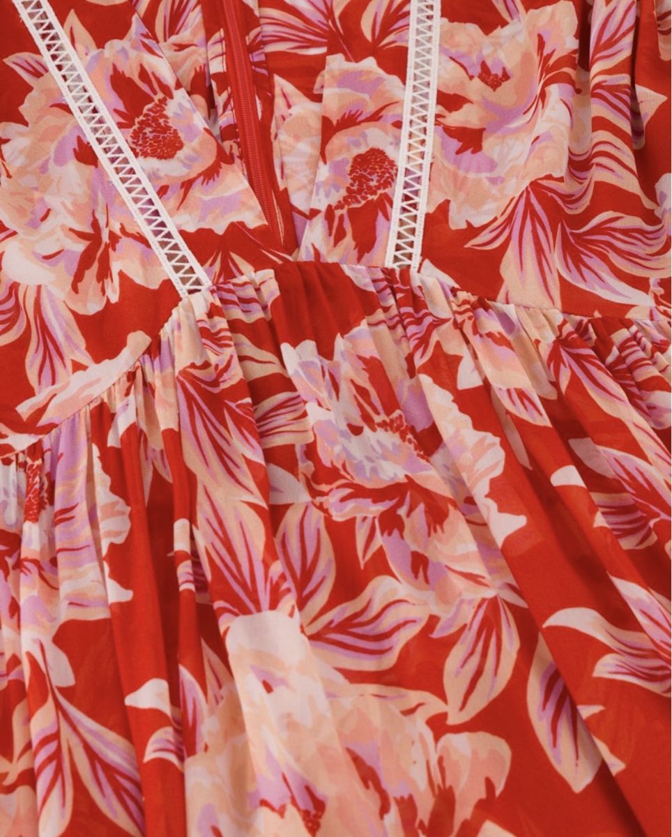 Vestiti: EVARAE Sommerkleid rot  Grösse S – Usato da Binz venduto da Sandra830 3