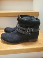 Stiefeletten schwarz Nieten Schnalle Grösse 39 