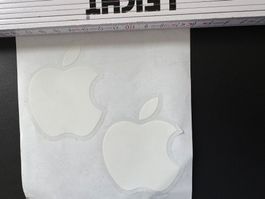 Apple Alter Aufkleber Laptop Macke ausbessern perfekt