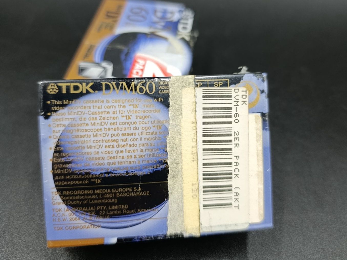 Musicassette: TDK Mini DV DVM 60 Kassette, NEU, doppelpack. – Nuovo e nell'imballaggio originale da Wil SG venduto da Donaldus 1