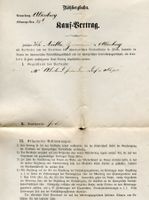 Kaufvertrag Bötzbergbahn 1874 für Schweiz. Nordostbahn