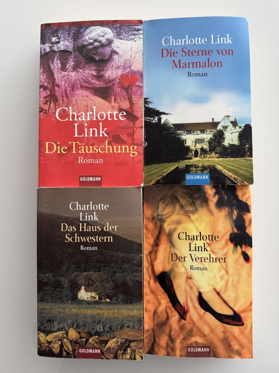Libri: Charlotte Link, 4 Romane, Goldmann Verlag – Usato da Kloten venduto da carro49