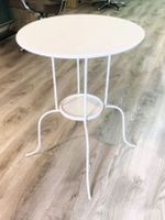 Table d'appoint IKEA LINDVED (Blanche / Métal) – État Neuf