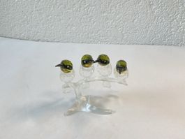 Swarovski Crystal quatre oiseaux sur une branche 