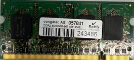 congatec AG DDR2-SODIMM-667 (0512MB) P/N: 057841