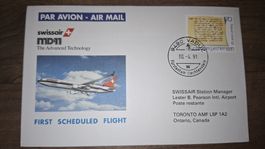 Swissair first schedould flight 30.04.1991