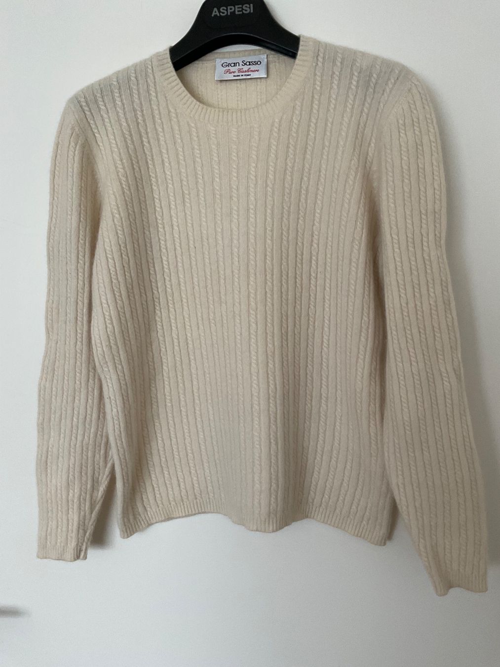 Pullover & Sweatshirts: Gran Sasso 100% Kaschmir Pullover Gr S/M it 44 ecrue – Gebraucht aus Urdorf von alda02