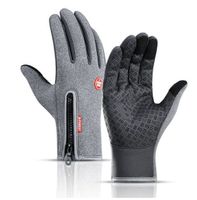 NEUE warme Bike Handschuhe grau unisex Gr. M - 222078