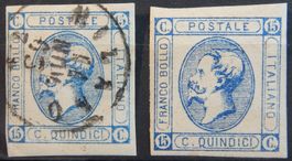 Italien Kat. 15 */gest. 1863 Kat. 10 Euro