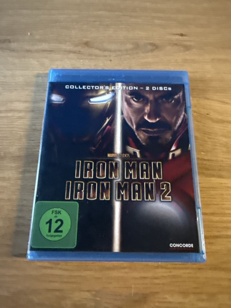 Tutti i DVDs: Iron Man 1 & 2 Collector's Edition Blu-ray-Set  – Usato da Weinfelden venduto da sco_2jx6