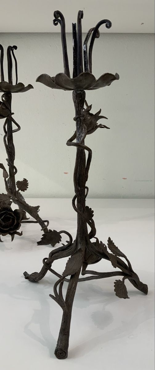 Kerzenständer: Paire de chandelier en fer forgé – Gebraucht aus rolle von Tontonjulot 2