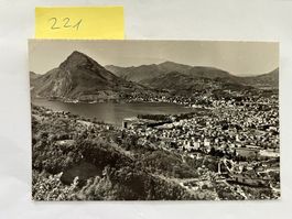 Alte Ansichtskarte Lugano; 1957