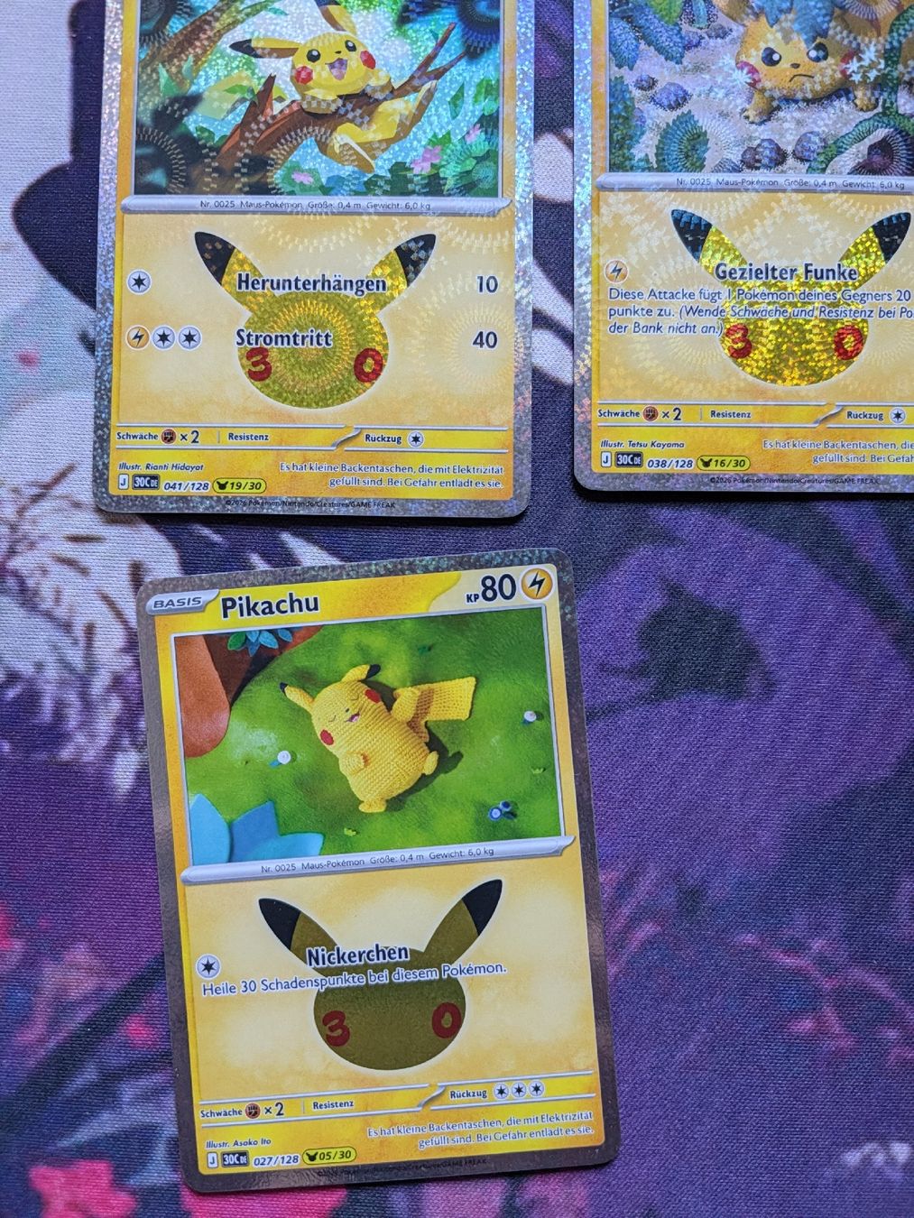 Pokémon Sammelbilder & Trading cards: 4 Pokemon Karten Pikachu Set 30C DE – Neu (gemäss Beschreibung) aus Chur von FreakofRarity 2