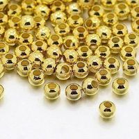 Eisen Perlen golden 2.5 x 2mm / 10 g