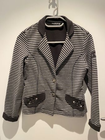 Blazer 36 Damen Betty Barclay grau gestreift einwandfrei