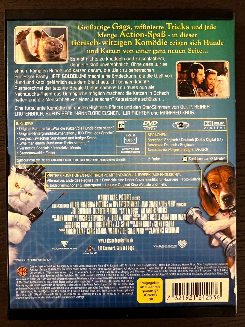 Tutti i DVDs: Cats & Dogs – Usato da Zürich venduto da FilmFreunde 1