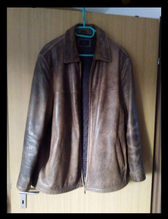 Elegantes Lederjacke Herren C A Fotos