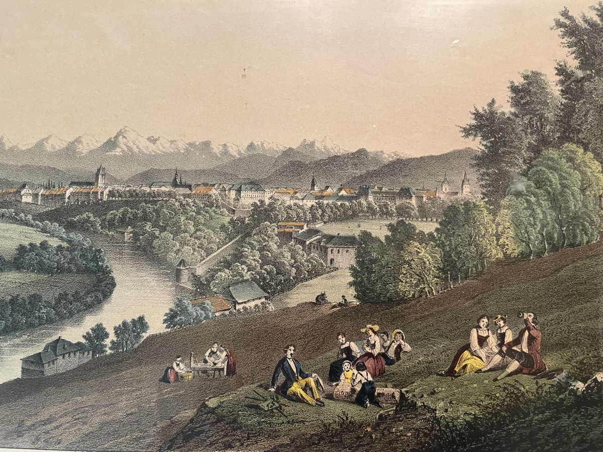 Grafica & Litografie: Alte Ansicht Bern, Lithografie – Usato da Hindelbank venduto da chinok01 2