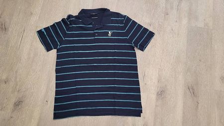 Polo Golf Glenmuir rayé bleu taille L