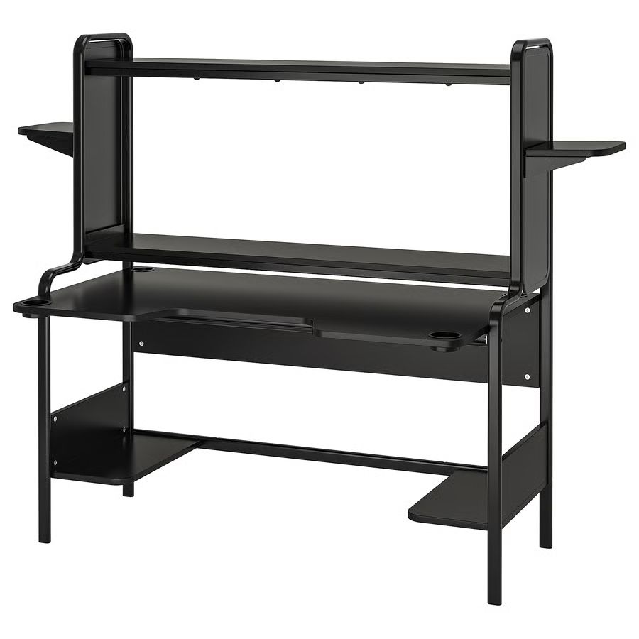 Ikea Scrivanie: Schreibtisch, Gamingtisch, Computertisch, Schwarz, Top! – Usato da Fislisbach venduto da Blackmilk_360