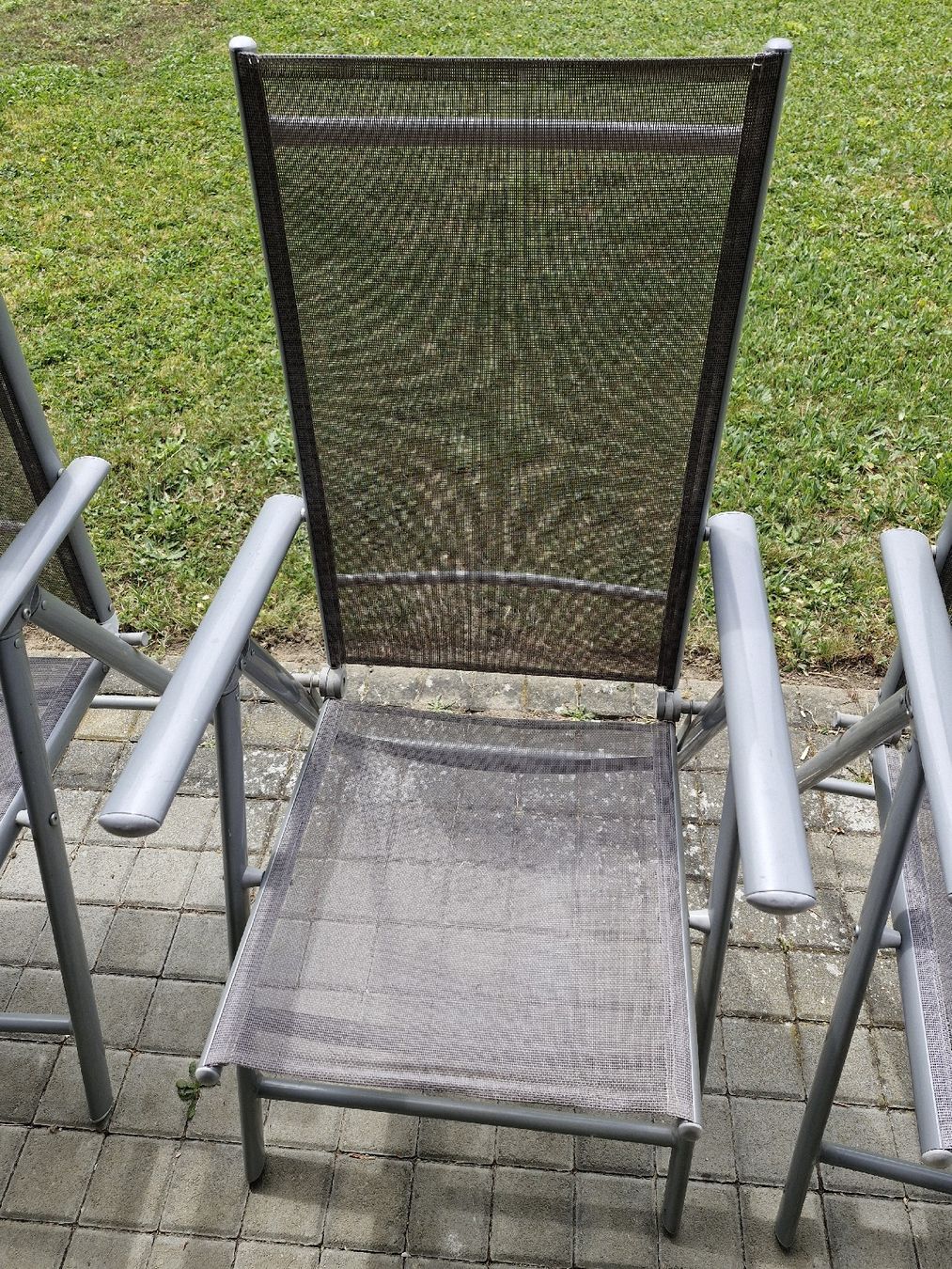 Sedie: 4 Gartenstühle, Alugestell, gebraucht – Usato da Frauenfeld venduto da Kasico 3