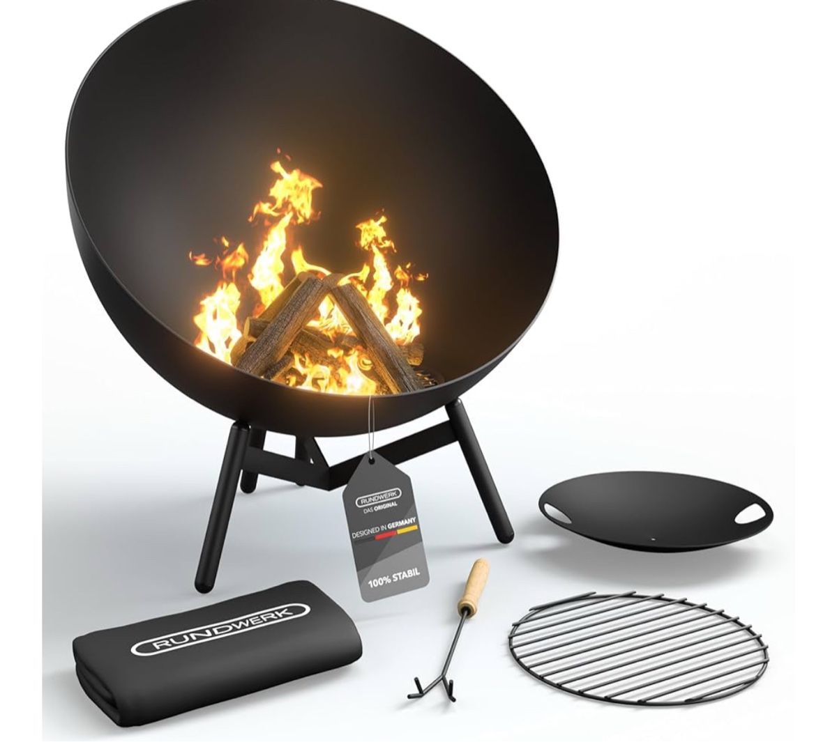Bracieri: Feuerschale - Ø 60cm - Geneigte & horizontale Position - – Nuovo e nell'imballaggio originale da Amriswil venduto da JaJa-Express
