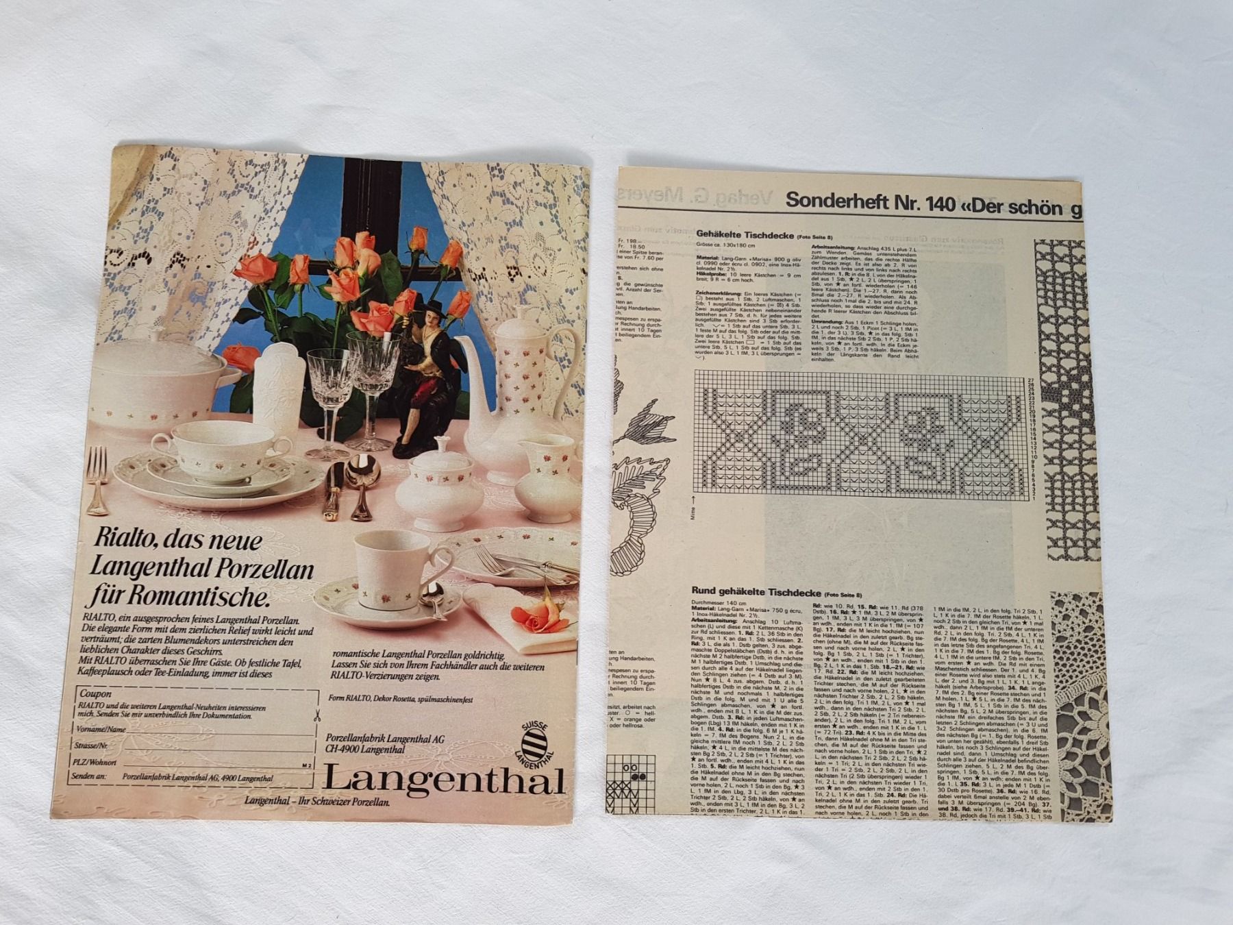 Riviste & Magazine: Meyer's Modeblatt Sonderheft "Der schön gedeckte Tisch" – Usato da Näfels venduto da SuEdHe 3