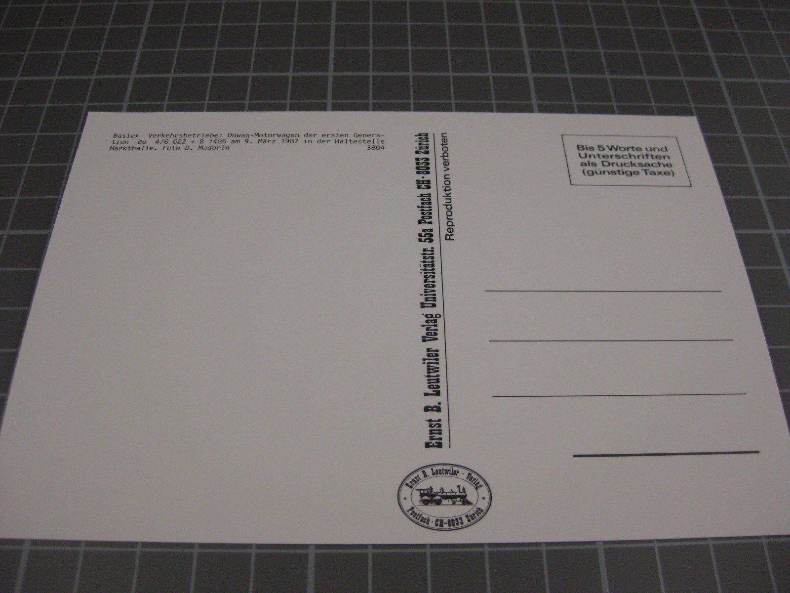 Cartoline postali: AK Basel Markthalle mit Düwag Tram – Nuovo (secondo la descrizione) da Malters venduto da Marosko 2