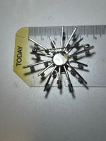 Winter-Sujet Broche Schneeflocke Strass Modeschmuck Rarit...