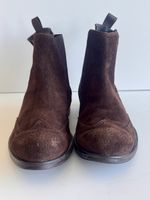 Gf Ferre Chelsea Boots Brown Suede Men Size 43 Worn Conditio